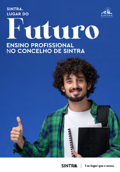 Brochura e site do Ensino Profissional do Concelho de Sintra 2021/22